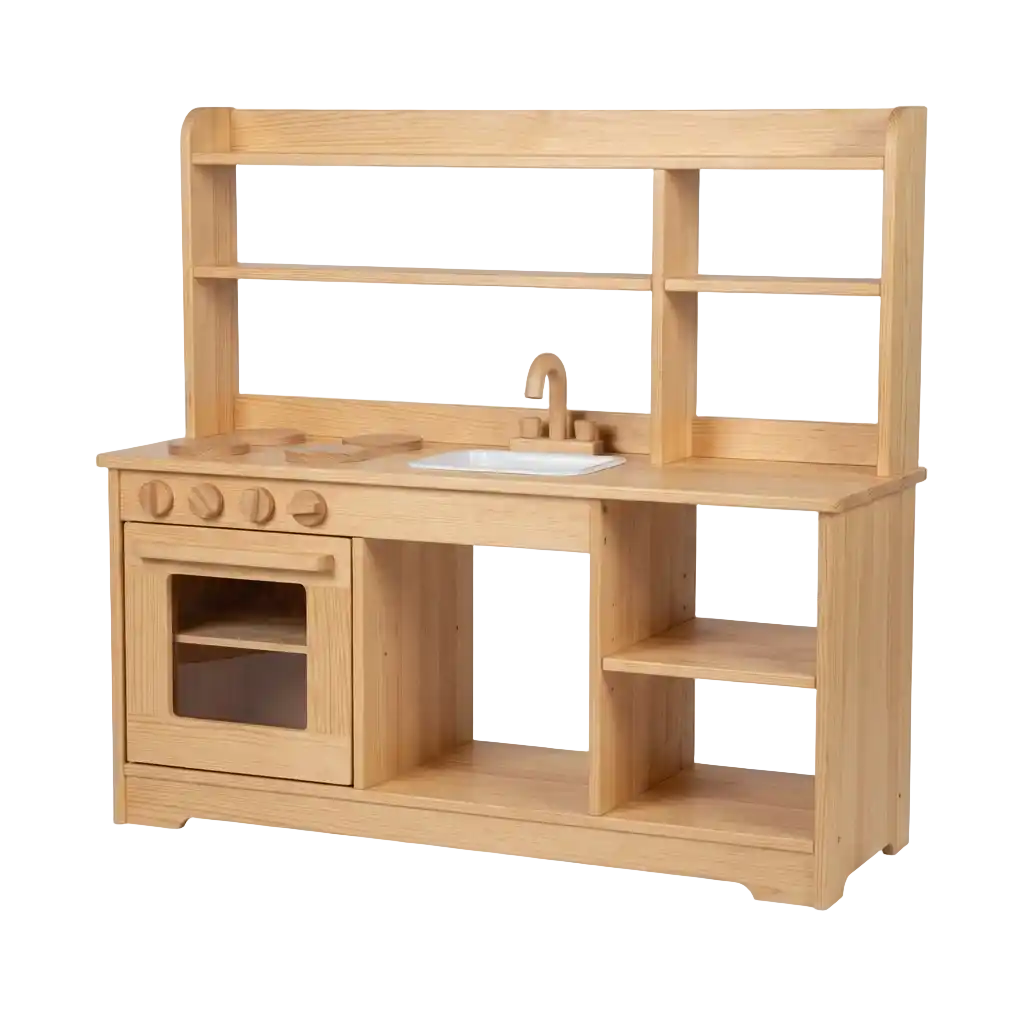 Houten speelkeuken afbeelding