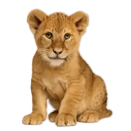 Dierenstickers fotorealistisch afbeelding