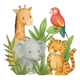 Jungledieren afbeelding
