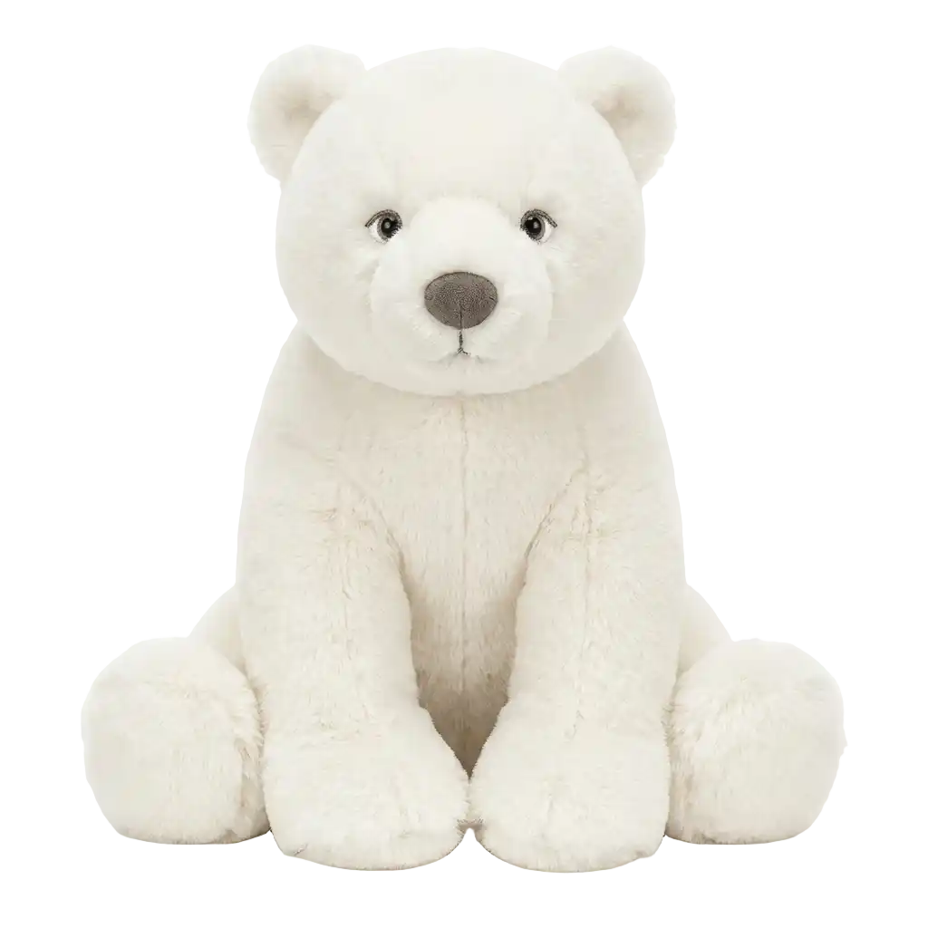 Knuffeldier ijsbeer afbeelding