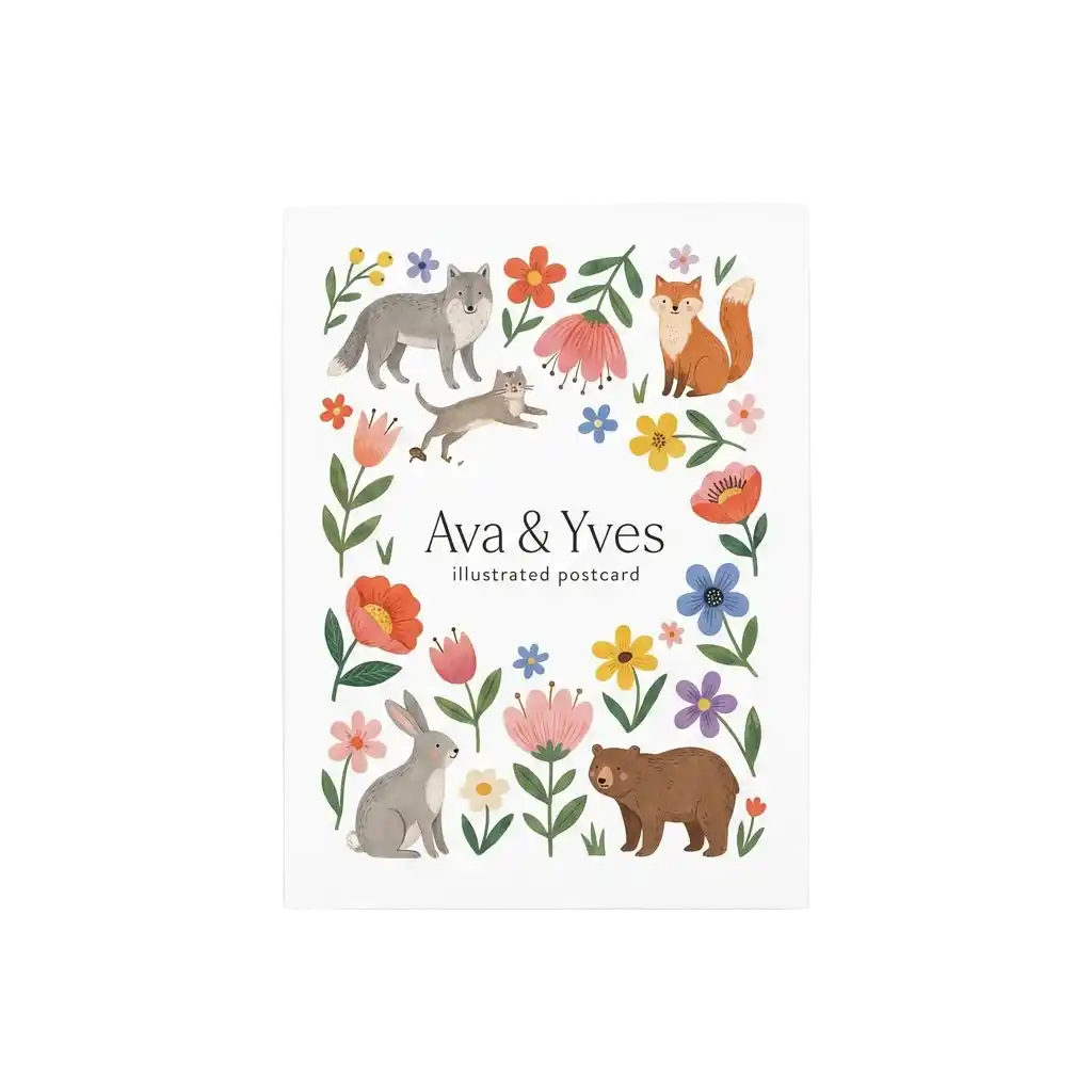 Ava & Yves Ansichtkaarten afbeelding