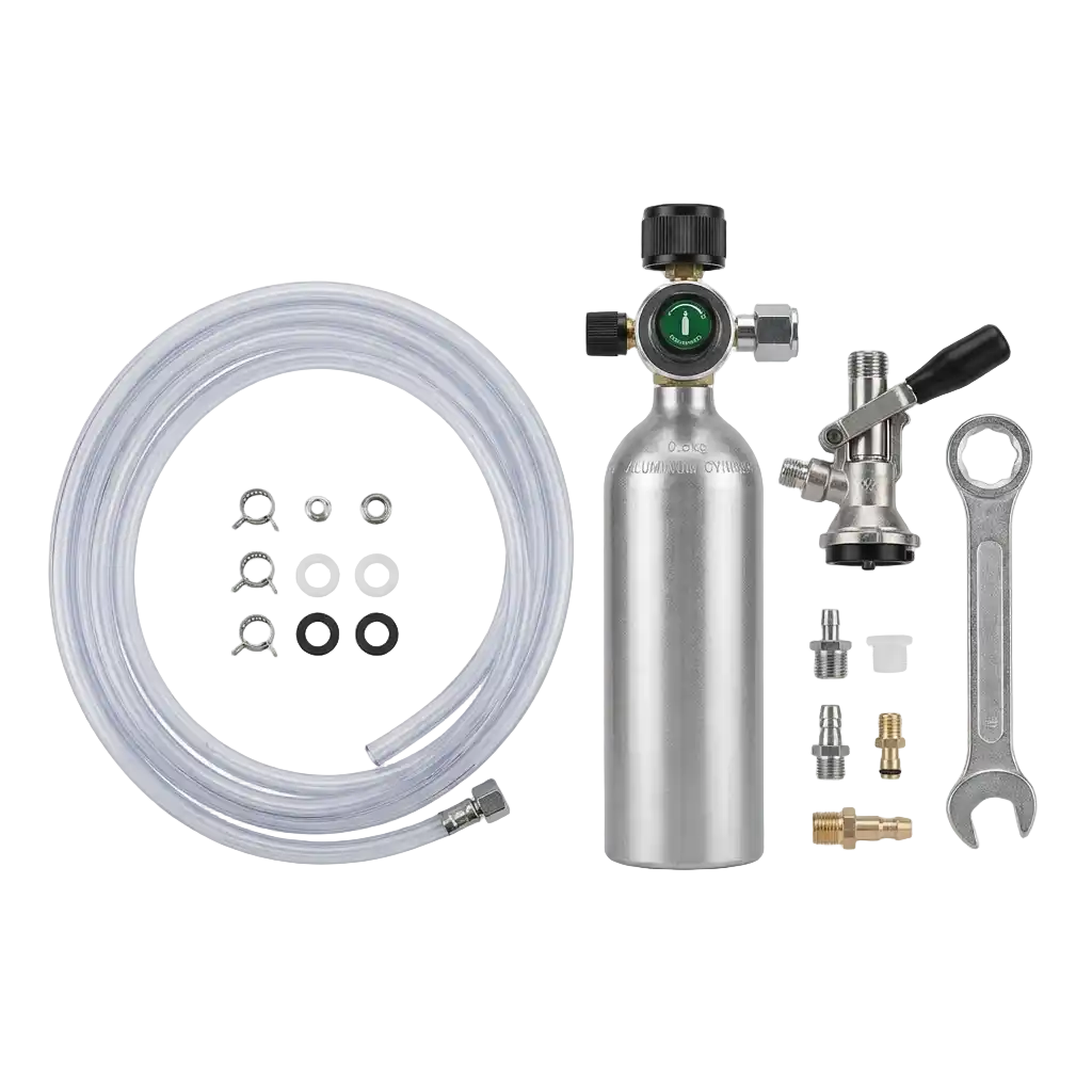 Zubehörpakete mit 0	5 kg CO2 Flasche 10mm Bierschlauch (1leitig) afbeelding