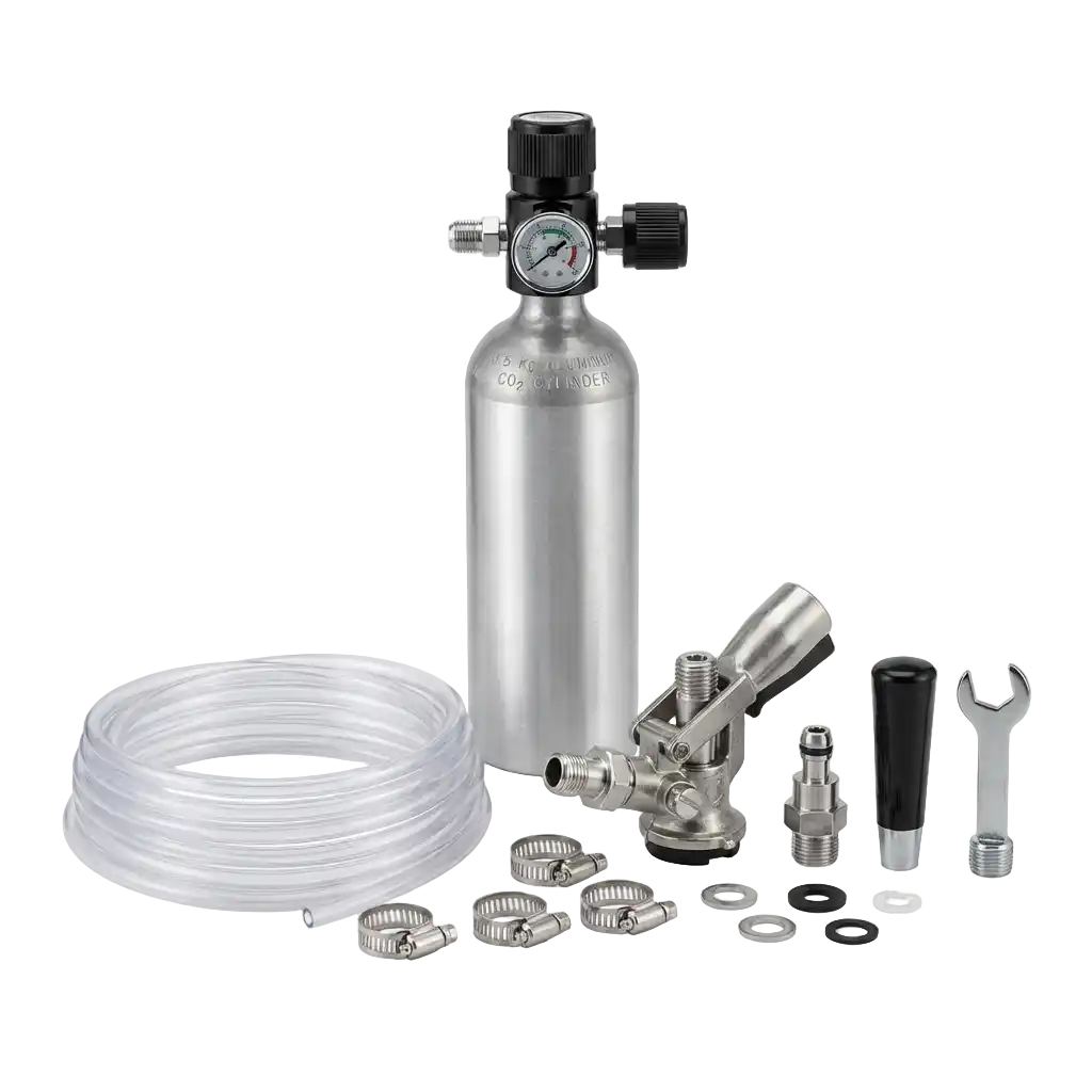 Zubehörpakete mit 0	5 kg CO2 Flasche 7mm Bierschlauch (1leitig) afbeelding