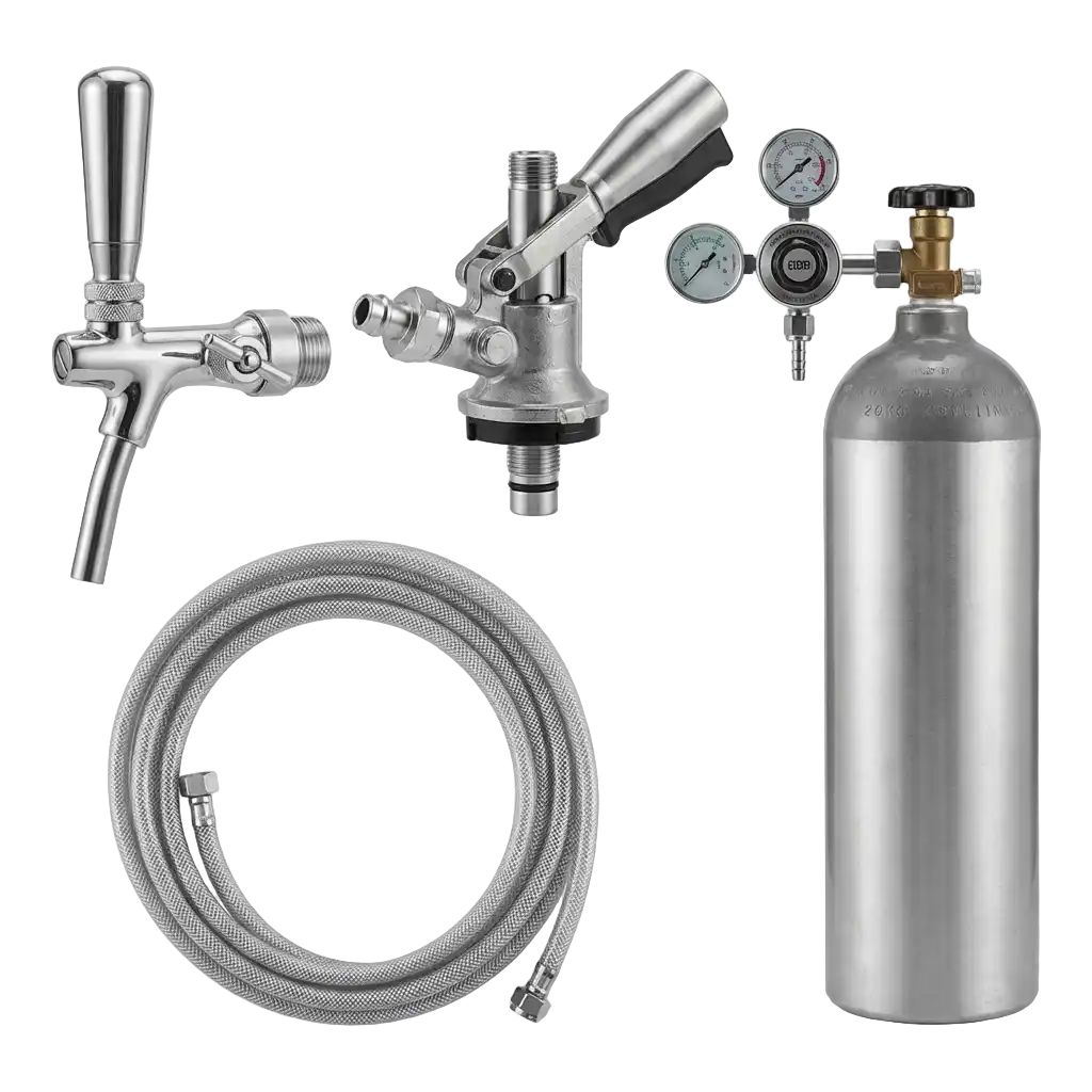 Zubehörpakete mit 2	0 kg CO2 Flasche 10mm Bierschlauch (1leitig) afbeelding