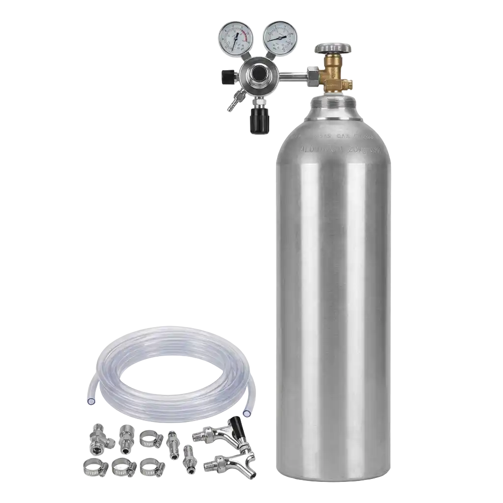 Zubehörpakete mit 2	0 kg CO2 Flasche 7mm Bierschlauch afbeelding