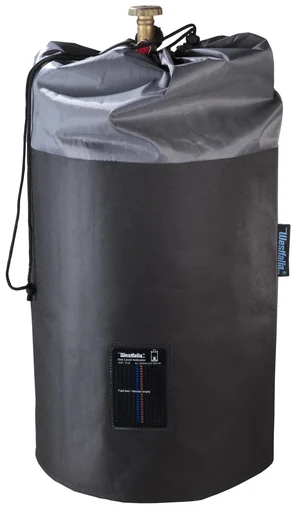 "Gas bottle cover with gas level indicator image"