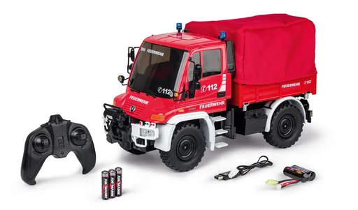 "Fire engine MB Unimog U300 2.4 G 100% RTR 1:12 image"