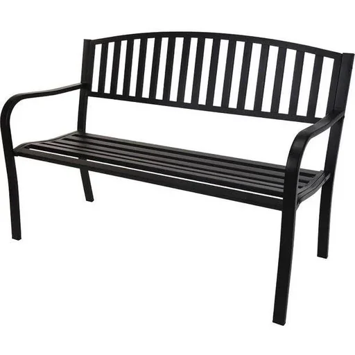 "Pro Garden Bench - 127x50x85 cm - Black - Metal image"