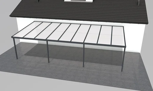 "Patio roof Premium, anthracite, 9135 x 4060 mm - Klima blue image"