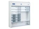 Medicine cabinet with blinds