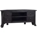 TV cabinet 100x40x45 cm solid mahogany light coffee-colored
