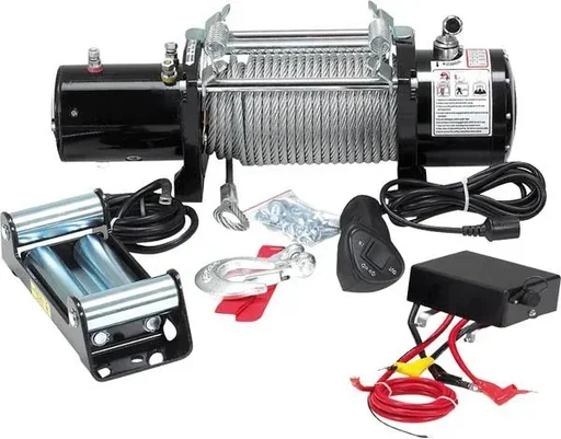 "Motor winch professional, 13,000 kg with radio remote control image"