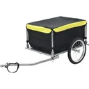 Bicycle trailer 65 kg black and yellow