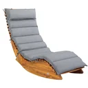 Sun lounger cushion - gray speckled - 177x58x7