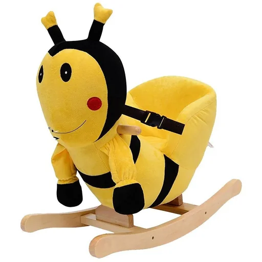 "Children's rocking seesaw as a bee image"