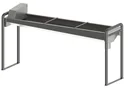 Heatable trough drinker 190cm made of stainless steel, with base frame