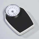Doctor's scale, mechanical, white/black