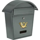 Graphite mailbox with 2 buttons - 380x320x105 mm