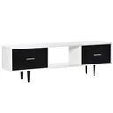 TV table TV cabinet with drawers shelves for 60'' TV TV board living room bedroom chipboard metal