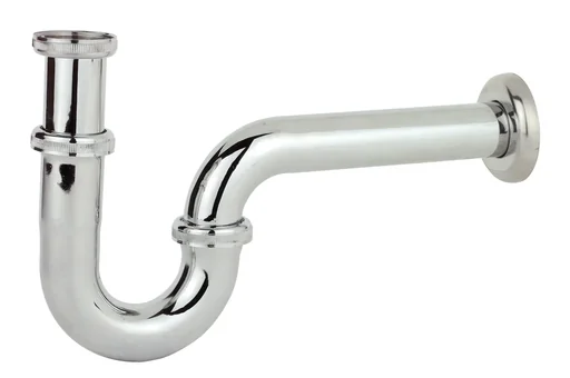 "Tubular siphon, chrome, 1 1/4" x 32 mm image"