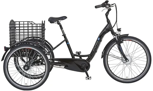 "E-bike tricycle, 24/26 inches, frame height 46 cm, 3-speed hub gear, black, CARGO 3R 20.ESL.10 image"