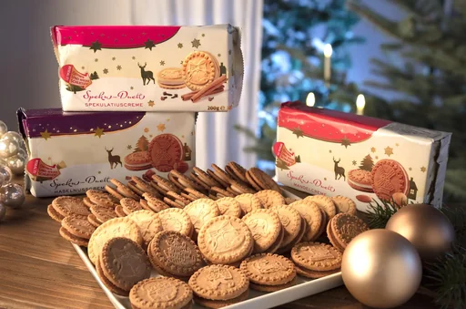 "Speculoos double biscuits, 3 varieties, 600g image"