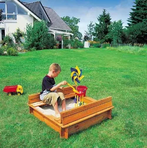 "Sandpit "Donald" 100 with folding cover image"