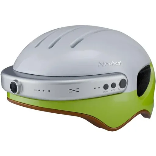 "Airwheel C5 helmet white/green image"