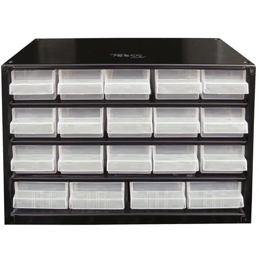 "Steel drawer cabinet with 19 drawers - 30.6 x 15 x 19.5 cm image"