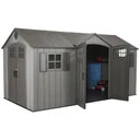 Plastic tool shed Galaxy dark grey, 244 x 457 x 244 cm