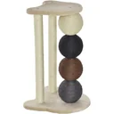 Cat tree with platform, cat tree with 2 sisal posts and 4 sisal balls, E1 chipboard 38 x 38 x 64 cm