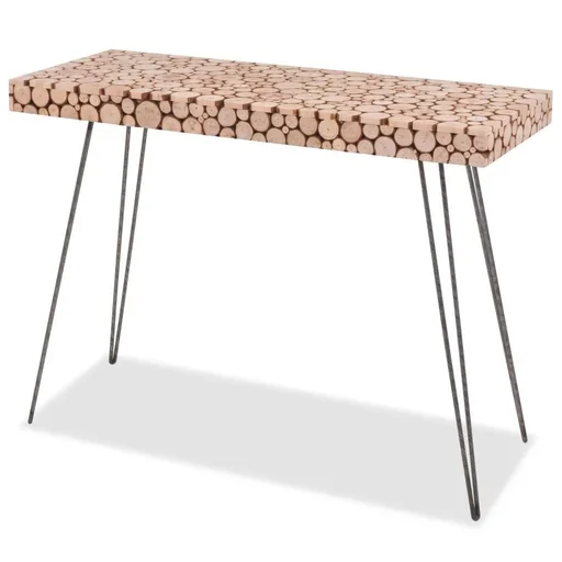 "Wall table 100.5x36.8x75 cm made of real pinewood image"