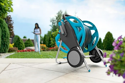 "Garden hose trolley DISCOVER including 30 m + 1.5 m 4-layer hose image"