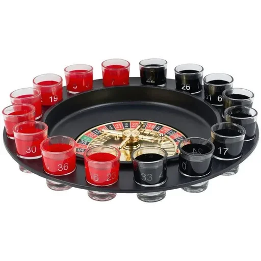 "Drinks Roulette - 16 shot glasses image"