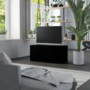 TV cabinet 80x34x36 cm chipboard black