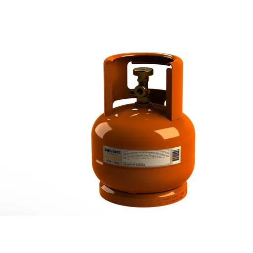 "Gas bottle 2kg, collar and housing connection image"