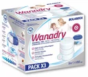Dehumidifier refill pack with 3 tabs of 450g each