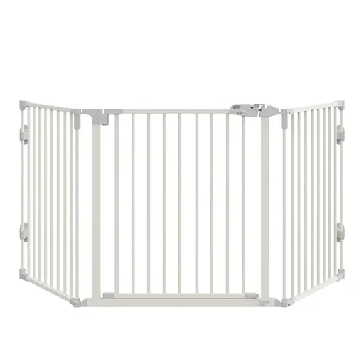"Dog barrier door safety gate image"