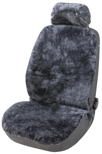 "Car seat cover IVA, lambskin, anthracite, with ZIPP IT system image"