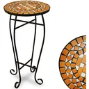 Mosaic table - 62 x 34 cm - brown