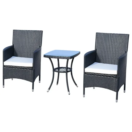 "Rattan seating group as a 3-piece set image"
