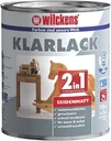 2-in-1 clear varnish, satin matt, colorless, 750 ml