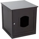 Cat house and litter box MDF, brown