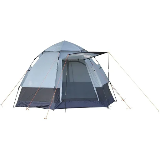 "Camping tent for 3-4 people - grey/black - 260 x 260 x 150 cm image"