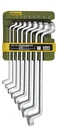 Double ring spanner set from 6 x 7 to 20 x 22 mm (8 pieces)