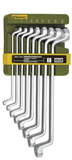 "Double ring spanner set from 6 x 7 to 20 x 22 mm (8 pieces) image"