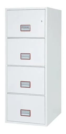 "World Class Vertical Fire File filing cabinet with 4 drawers and key lock image"