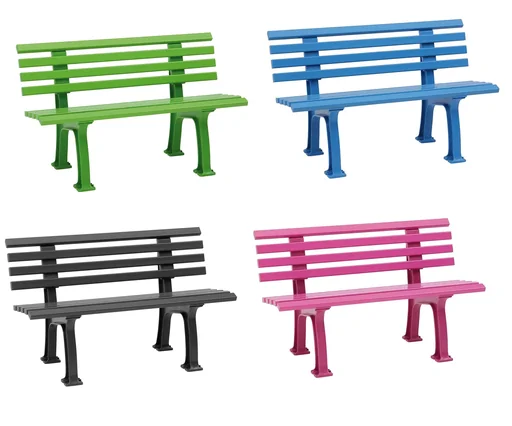 "Ibiza garden bench - sky blue image"