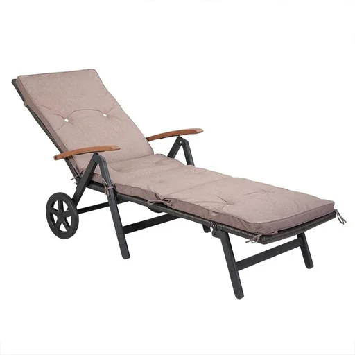 "Garden Cushion - For Lounger - 196x55x5cm - Cream image"