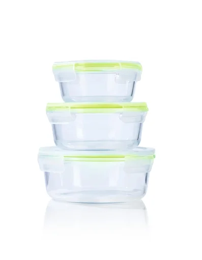 "Glass food storage containers "Klick it", round, 6 pieces image"